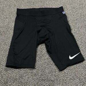 Nike Baseball Shorts Boys XL Black Padded 8"‎ Pro Hyperstrong Compression MLB